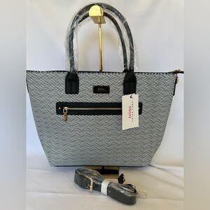 Trina Turk Black and White Crossbody Tote!  New with tags! $148 MSRP
